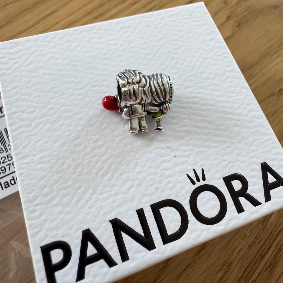 【Moments】Carl Fredricksen and Ellie Charm 925 Silver Pendant 793649C01 red
