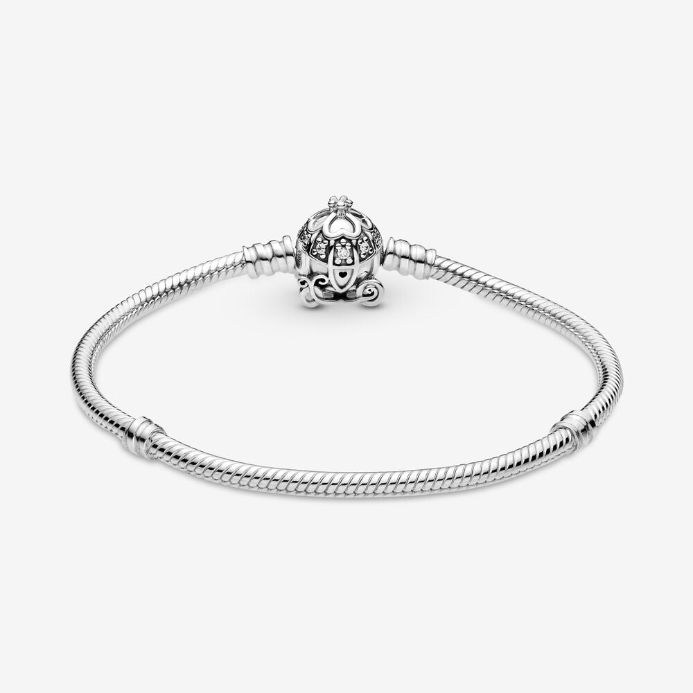 【Moments】Cinderella Pumpkin Coach Clasp PAN Moments Bracelet 925 silver 599190C01 for women kids