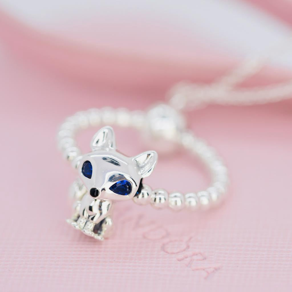 【Moments】PAN Blue-Eyed Fox Charm 799096C01 925 silver sterling silver animal 2020