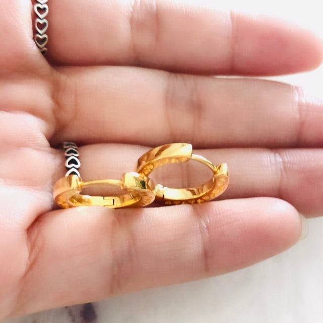 PAN SHINE HEARTS OF PAN EARRING HOOPS gold Earrings 267939 gold