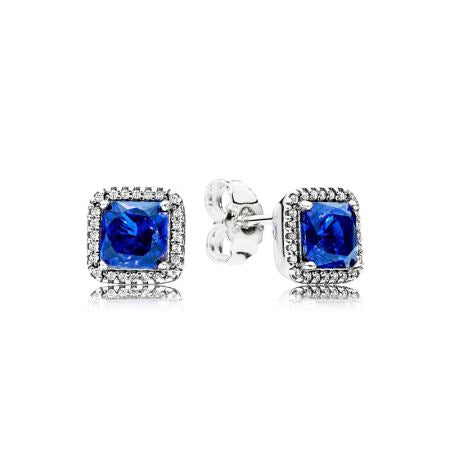 PAN Blue Timeless Elegance Earrings 925 silver diamond 290591NBT