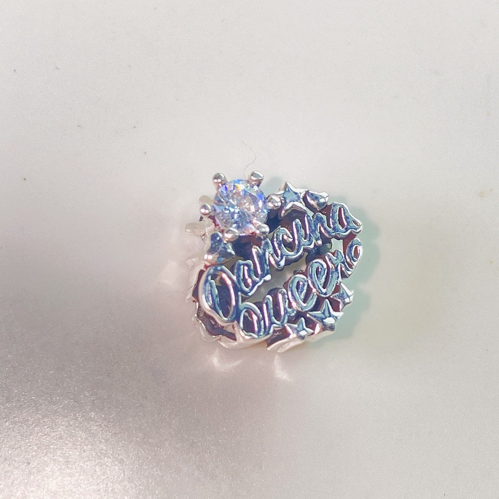 【Moments】Pan Openwork Dancing Queen Charm 799524C01 Clear Charm with Zircon 925 Silver