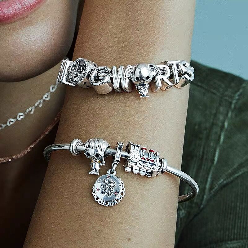 【Moments】Pan Hermione Granger Potter Charm 925 Silver for women Harry Potter Style 798629C01 798621C01 798626C01 798625C01