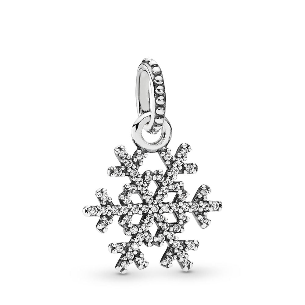 【Moments】PAN SPARKLING SNOWFLAKE SILVER NECKLACE PENDANT CHARM 925 Silver rose gold 390354CZ 380354CZ