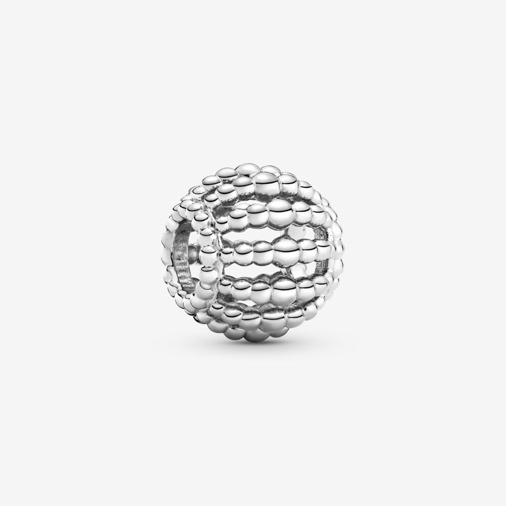【Moments】PAN Beaded Openwork Charm 925 Silver ROSE Gold for women 798679C00 788679C00