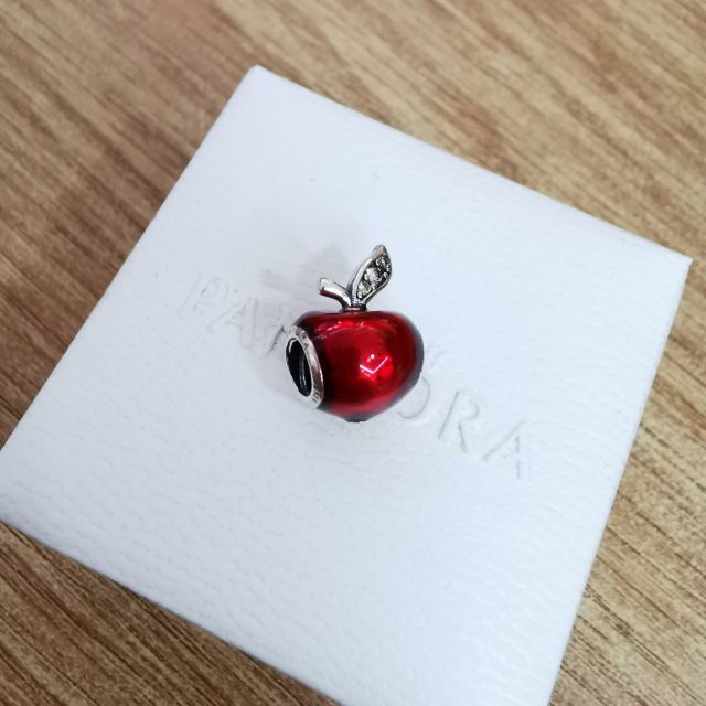 【Moments】DISN** SNOW WHITE'S RED APPLE CHARM 925 Silver for women for pan 791572EN73
