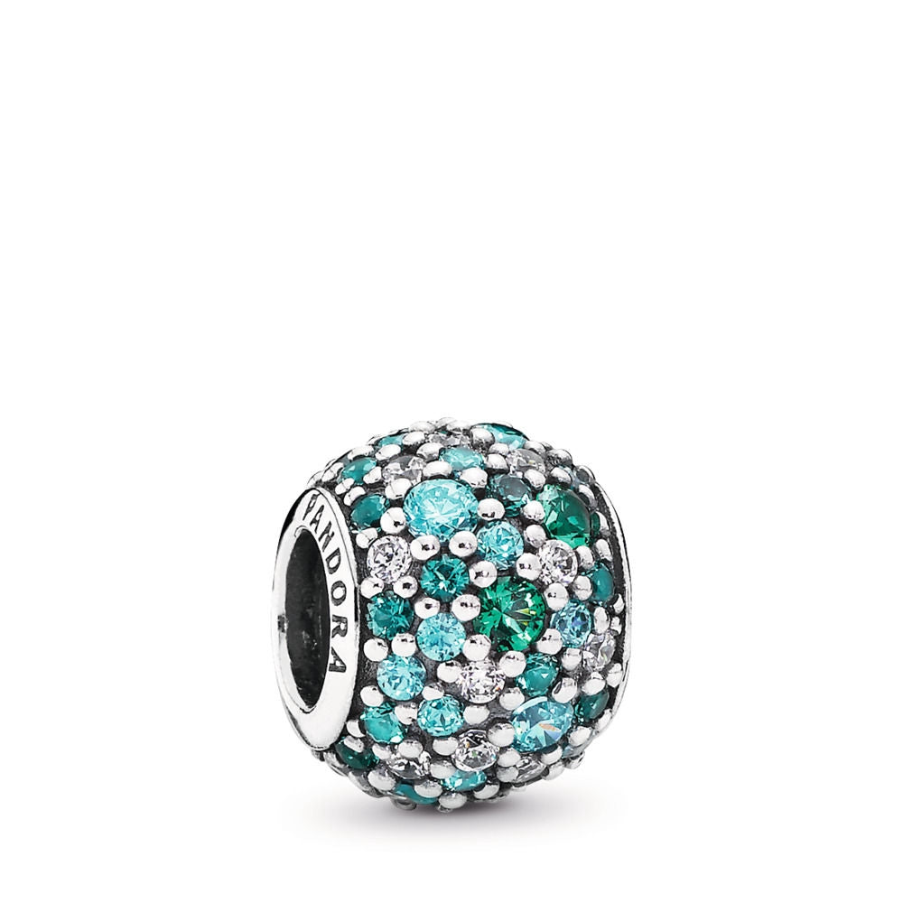 【Moments】Sky Mosaic Pavé Charm 925 Silver OCEAN MOSAIC PAVÉ Charm Blue Pink Green 791261MCZMX 791261ACZMX 791261NSBMX