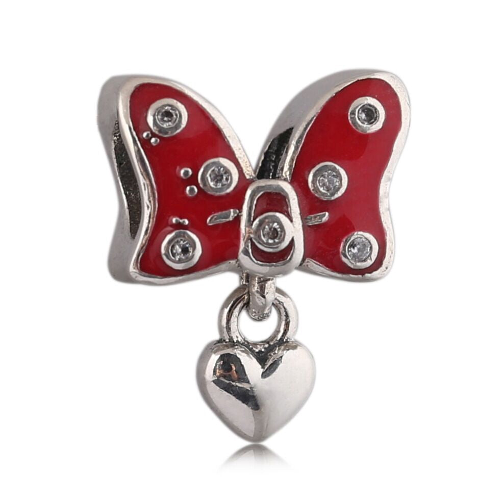 【Moments】Pan DISNEY MINNIE’S BOW CHARM 925 Silver for women 796333EN09
