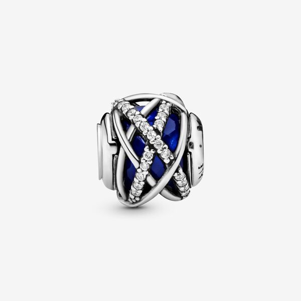 【Moments】PAN Blue Galaxy Charm 796361NCB 925 silver Classic crystal