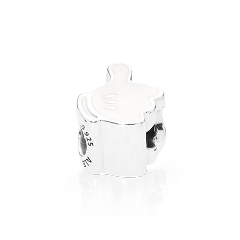 【MOMENTS】PAN Mickey's iconic gloves Charm 925 Silver for women bracelet 797179EN12