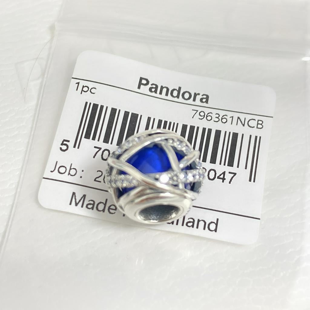 【Moments】PAN Blue Galaxy Charm 796361NCB 925 silver Classic crystal