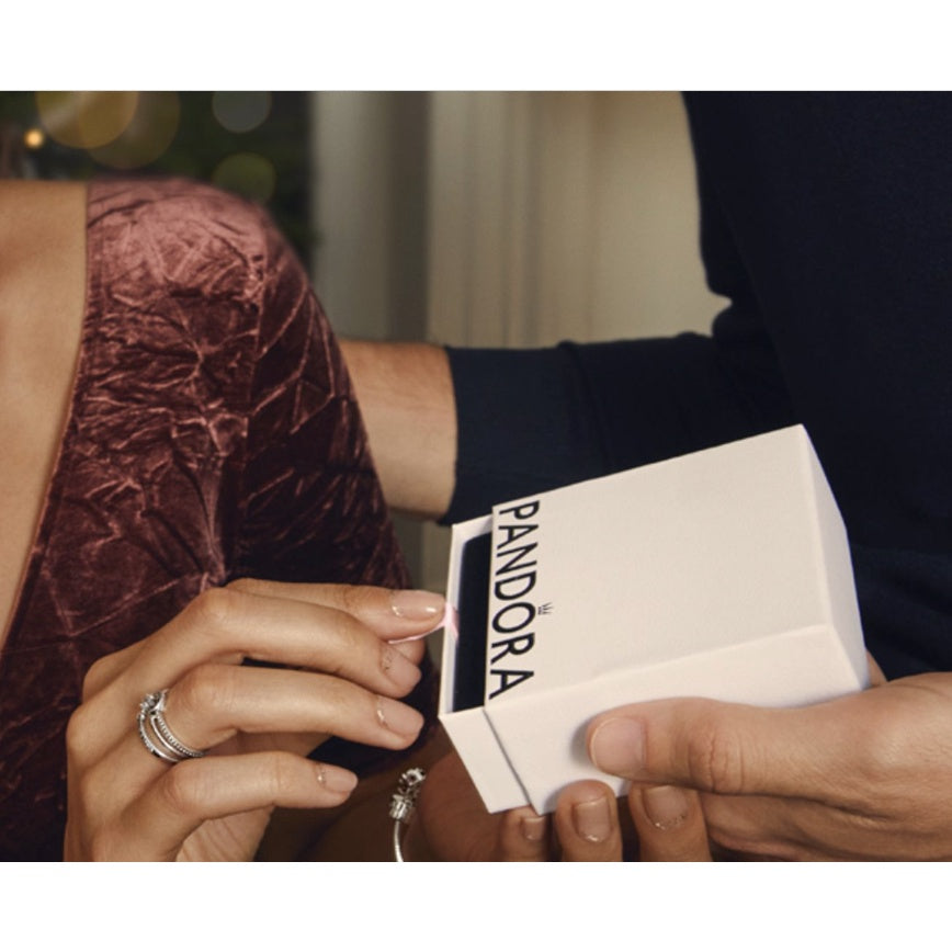 PAN Elevated Heart Necklace 925 silver for women diamond 398425C01