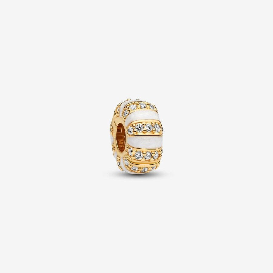 【Moments】PAN Stones & Enamel Clip Charm 925 silver 793785C01 Gold 763785C01