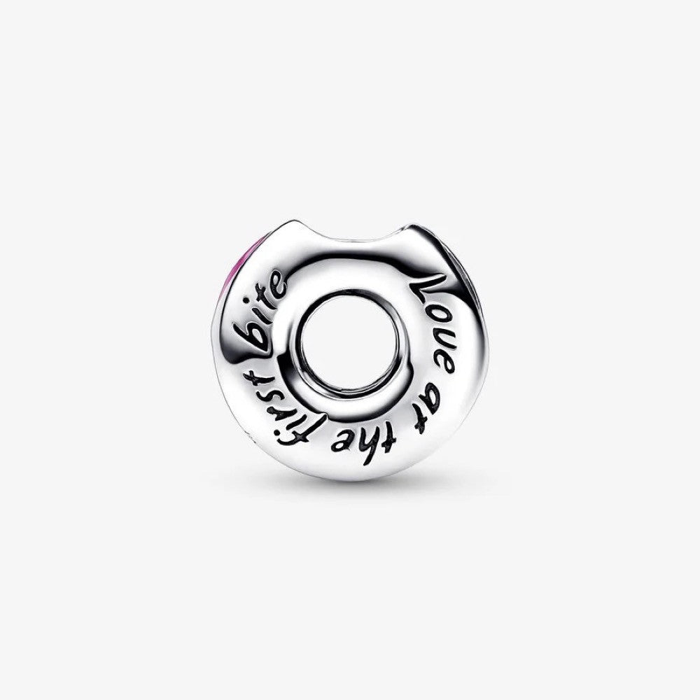 【Moments】 Pan Sparkling Sprinkled Donut Charm 792596C01 Sterling silver 925 silver pink