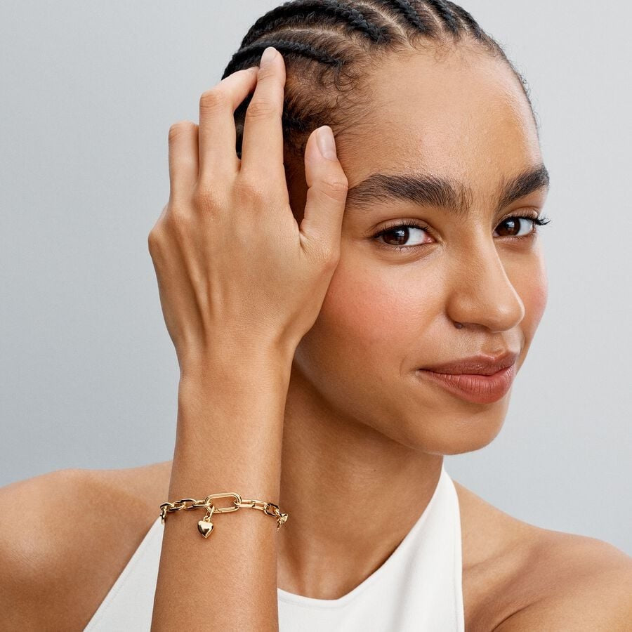 【ME/Moments】PAN Heart Mini Dangle Charm 763691C00 gold Pendant Valentine's Day