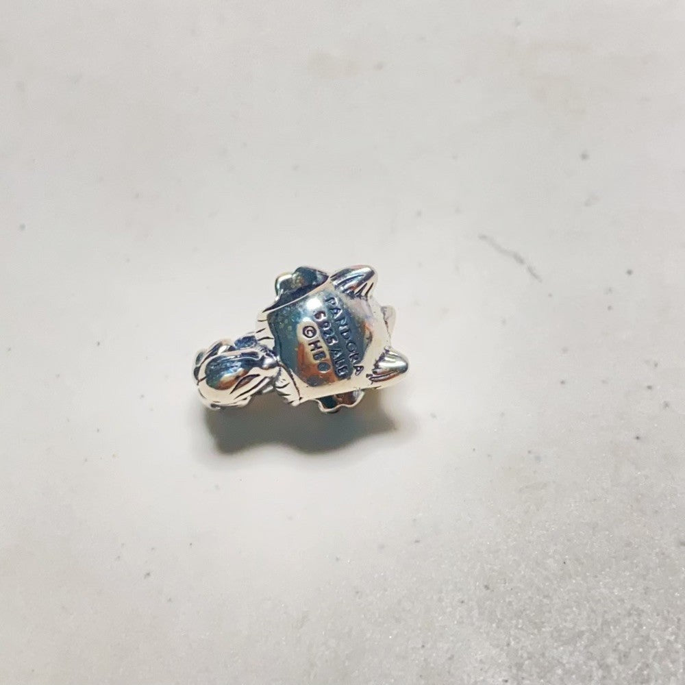 【Moments】PAN Game of Thrones Ghost Direwolf Charm 792963C01 Sterling silver animal