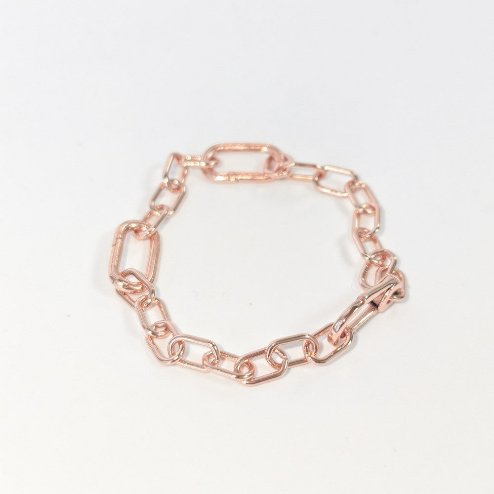 【ME】【ESSENCE】ME Silver Link Chain Bracelet Small charm Compatible Gold rosegold 599662C00 589662C00 569662C00