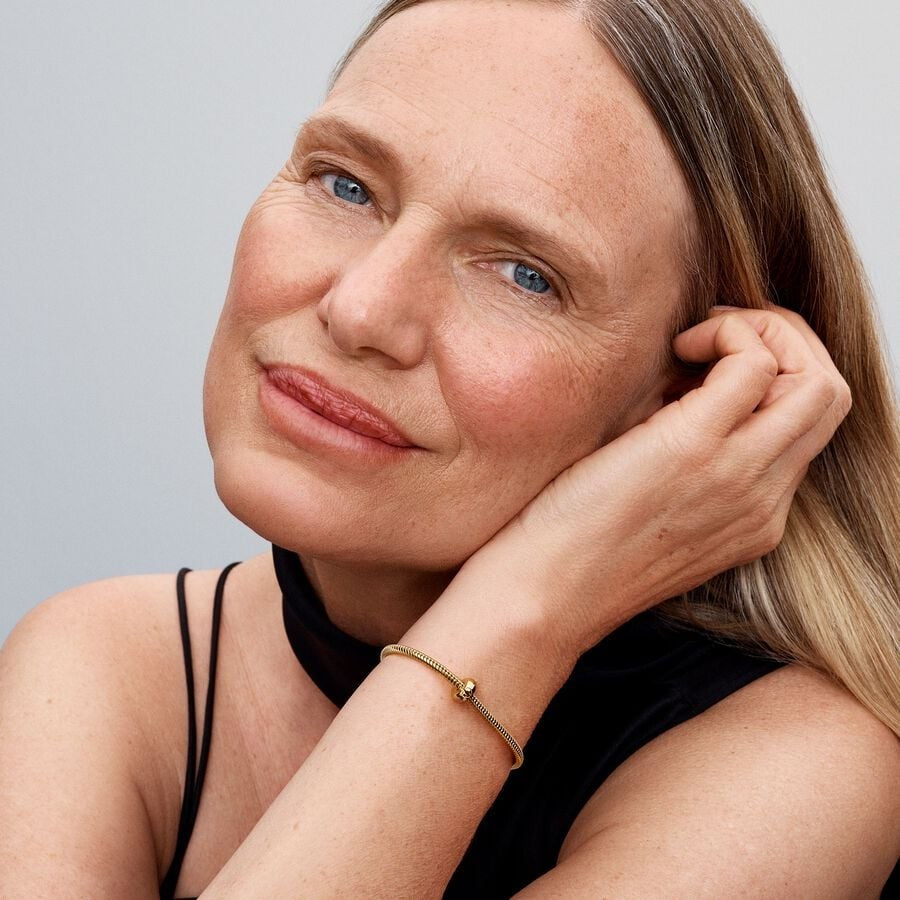 【Moments】PAN Round Clip Charm 763678C00 Gold DIY Heart clip charm