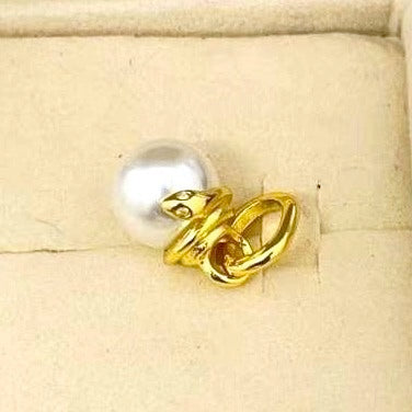 【ME/Moments】Pan Snake Pearlescent Mini Dangle Charm gold 763375C01 pendant