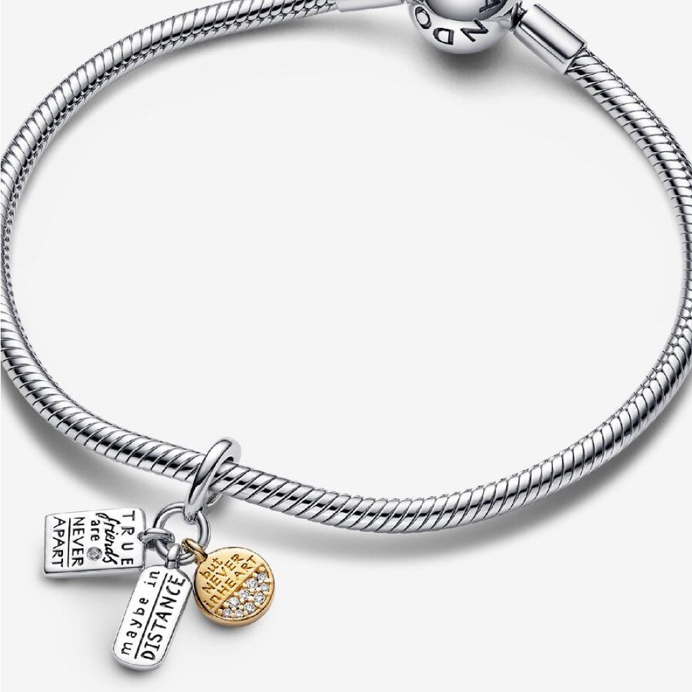 【ME/Moments】PAN Friendship Triple Dangle Charm 763436C01 gold 925 silver pendant two-tone