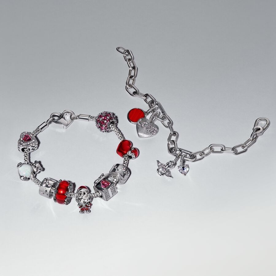 【Moments】PAN Playful Santa Charm 793593C01 925 silver red Christmas