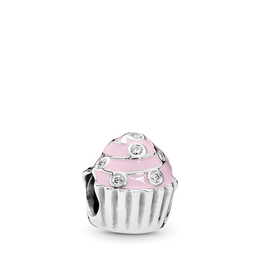 【Moments】Pan SWEET CUPCAKE CHARM 925 Silver Pink  for women pink 791891EN68