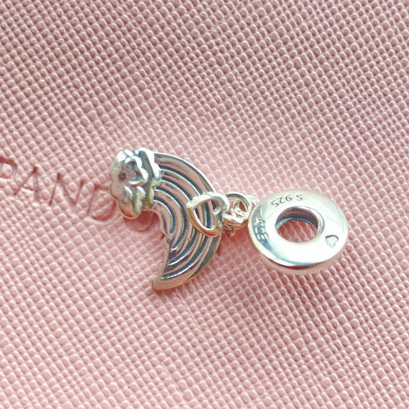 【Moments】Rainbow of Love Hanging Charm 925 silver 797016ENMX pink blue pendant charm