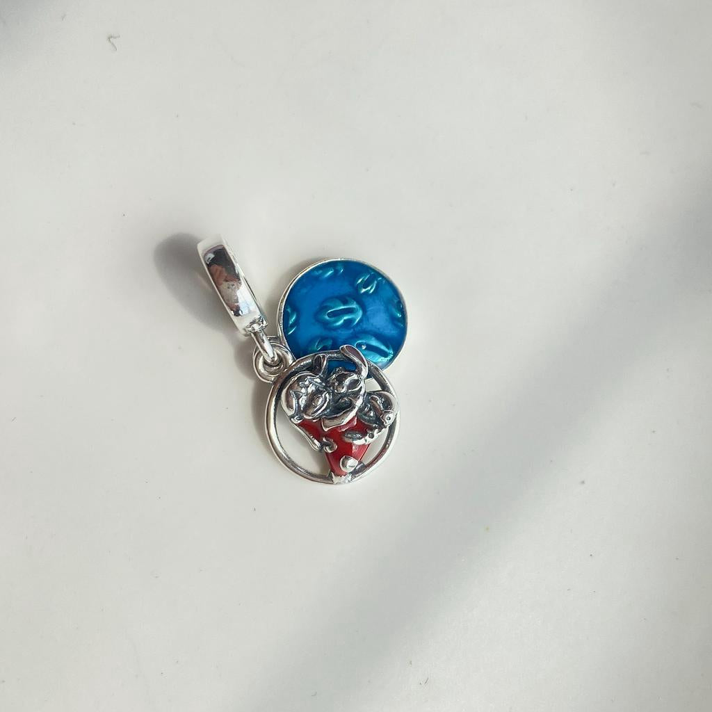 【Moments】Pan Lilo & Stitch Family Dangle Charm 799383C01 animal animated Pendant 925 Silver