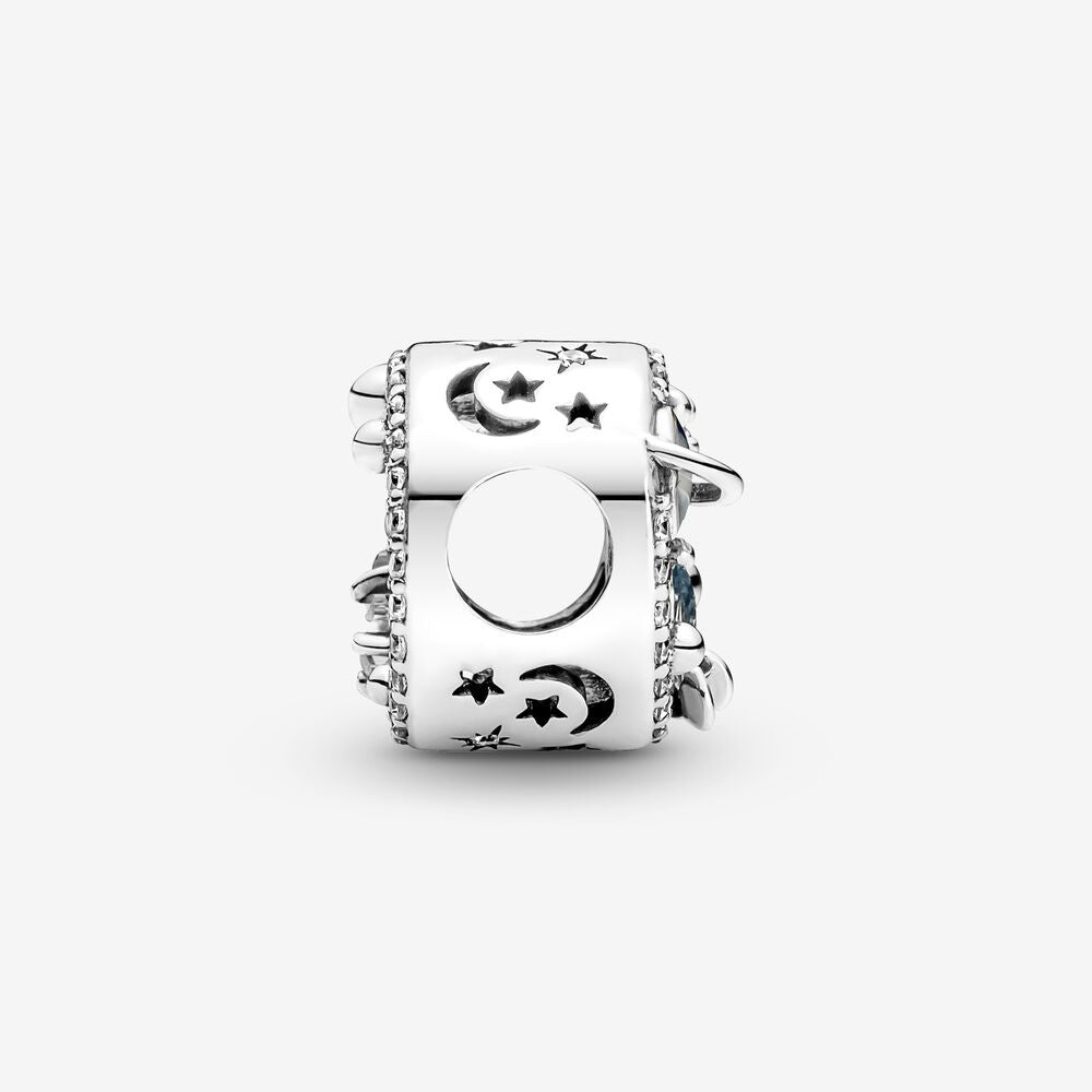 【Moments】Pan A Trip To The Galaxy Charm 790028C01 Sterling silver 925 Silver blue star