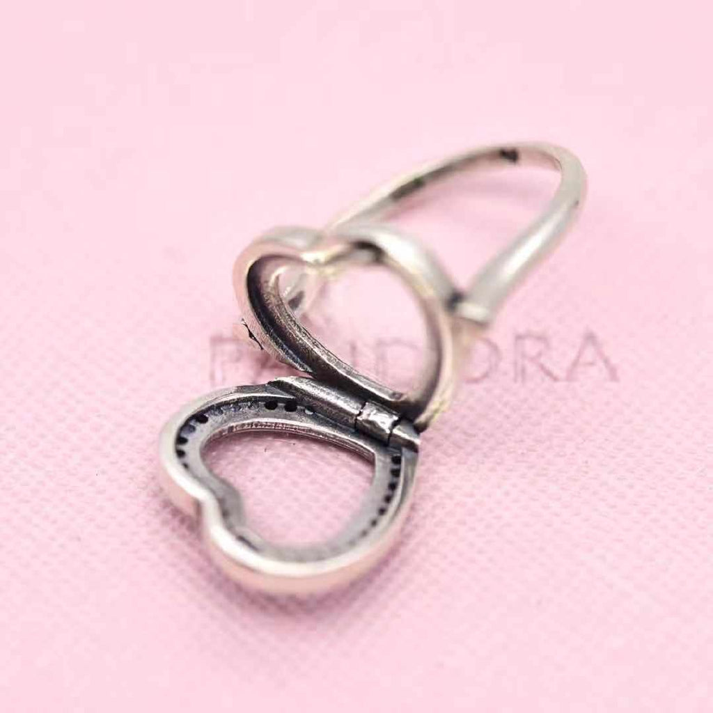 Pan Lockets Sparkling Heart Ring 925 silver charm LOCKET women 197252CZ