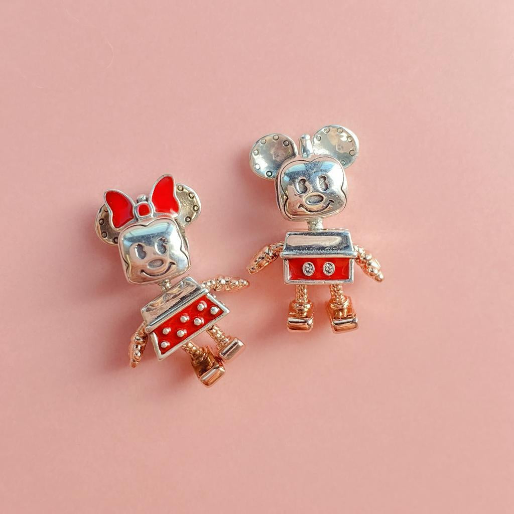 【Moments】Pan Limited Edition Mickey Mouse Robot Charm Minnie charm 789073C01 789090C01