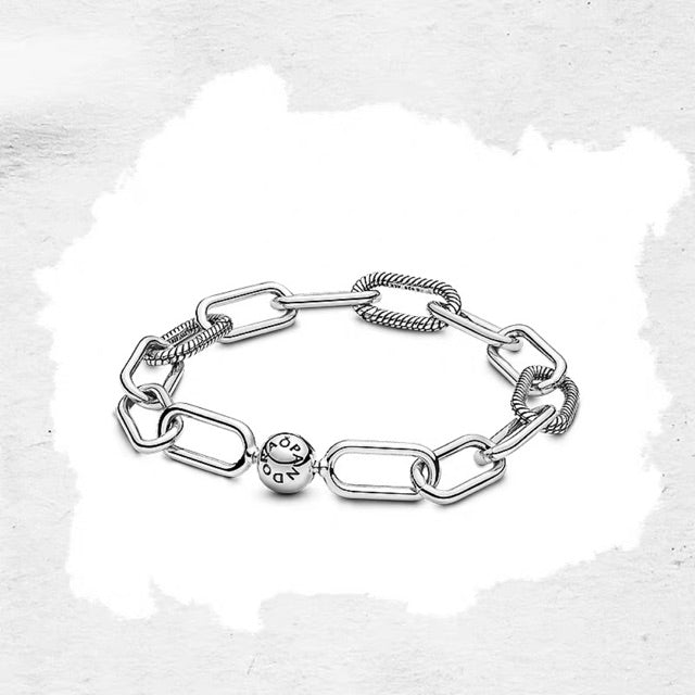 【ME】【ESSENCE】Collection Me Link Bracelet can sa pan me charm bracelet Suitable for Small charm 598373