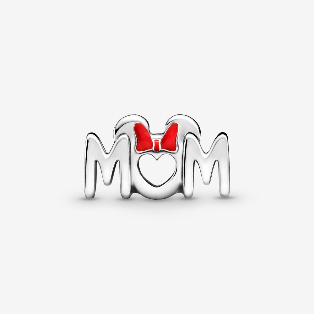 【Moments】Pan Minnie Mouse Bow & Mum Charm 799363C01 925 Silver Mother's Day Rad Bow 2021