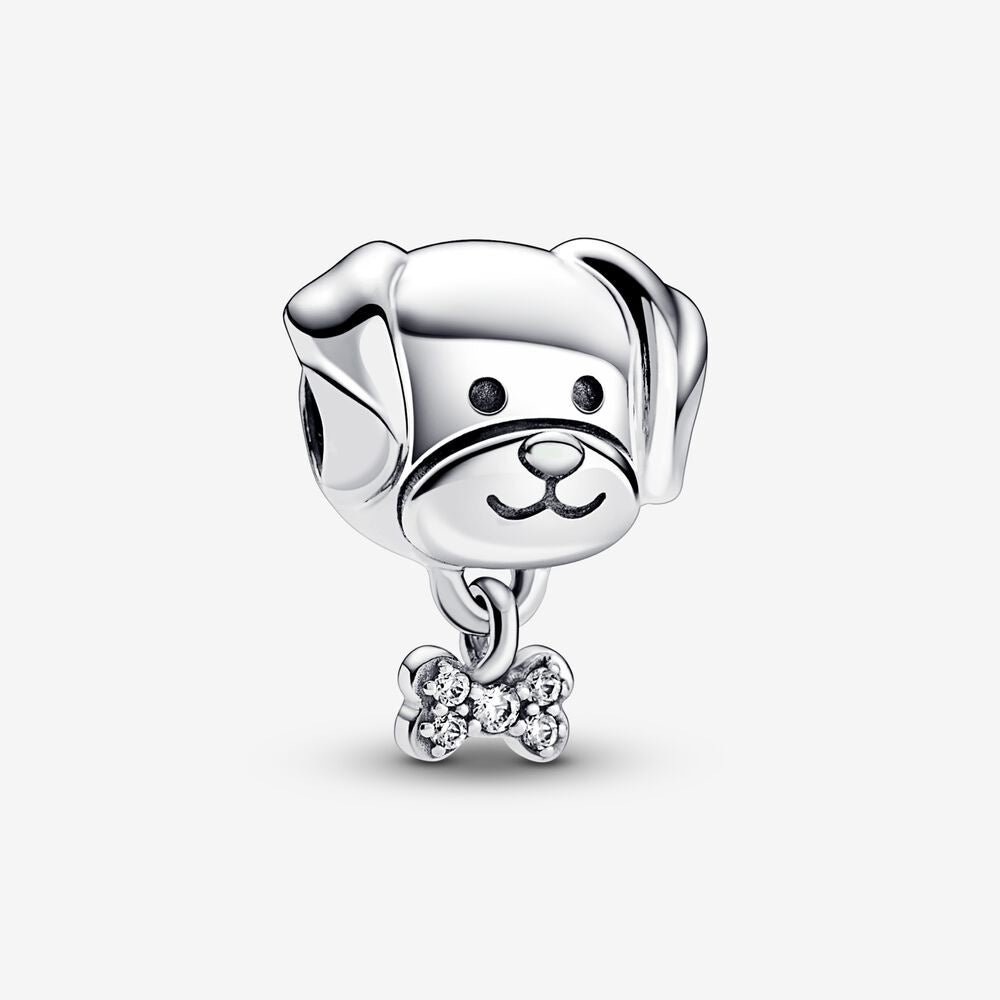 【Moments】PAN Pet Dog｜Cat & Bone Charm Sterling silver 925 silver simple animal Cute 792254C01 792255C01