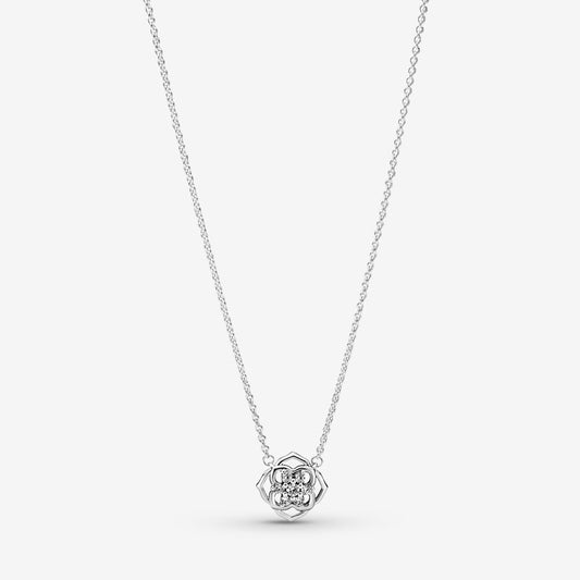 PAN Rose Petals Collier Necklace 399370C01 925 Sterling Silver diamond women 2021 new