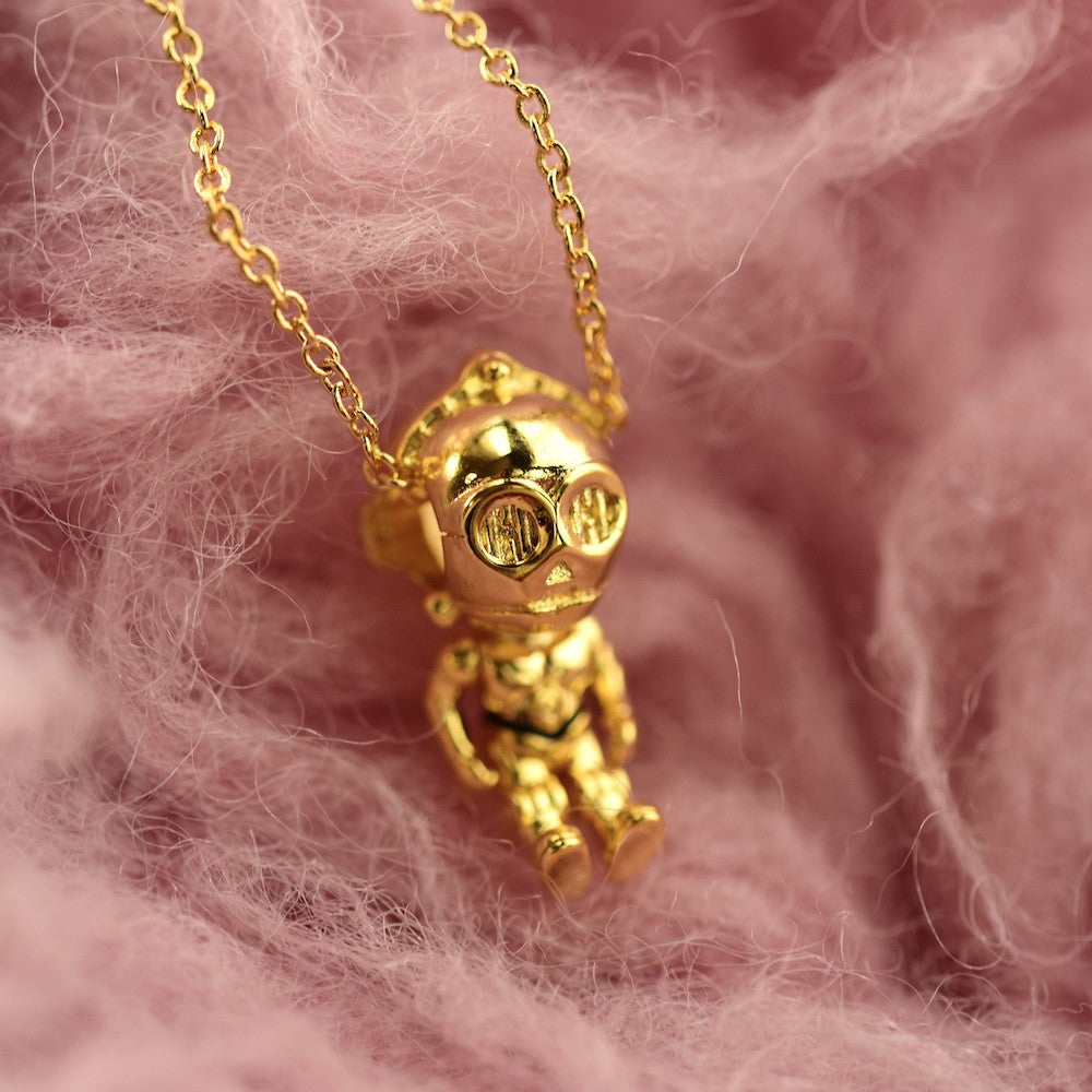 【Moments】Star Wars PAN  Star Wars C-3PO Charm Pendat 769244C01 Gold Robot activity