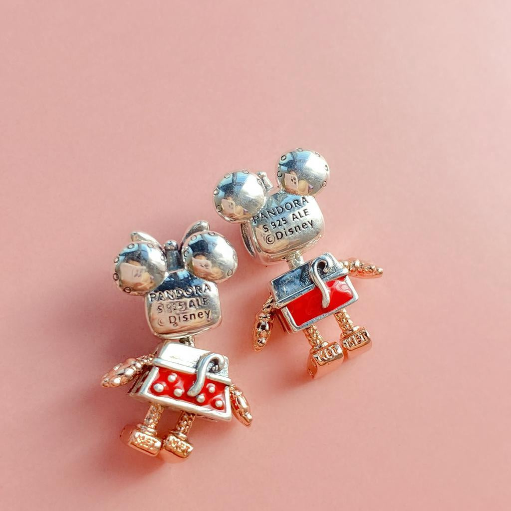 【Moments】Pan Limited Edition Mickey Mouse Robot Charm Minnie charm 789073C01 789090C01