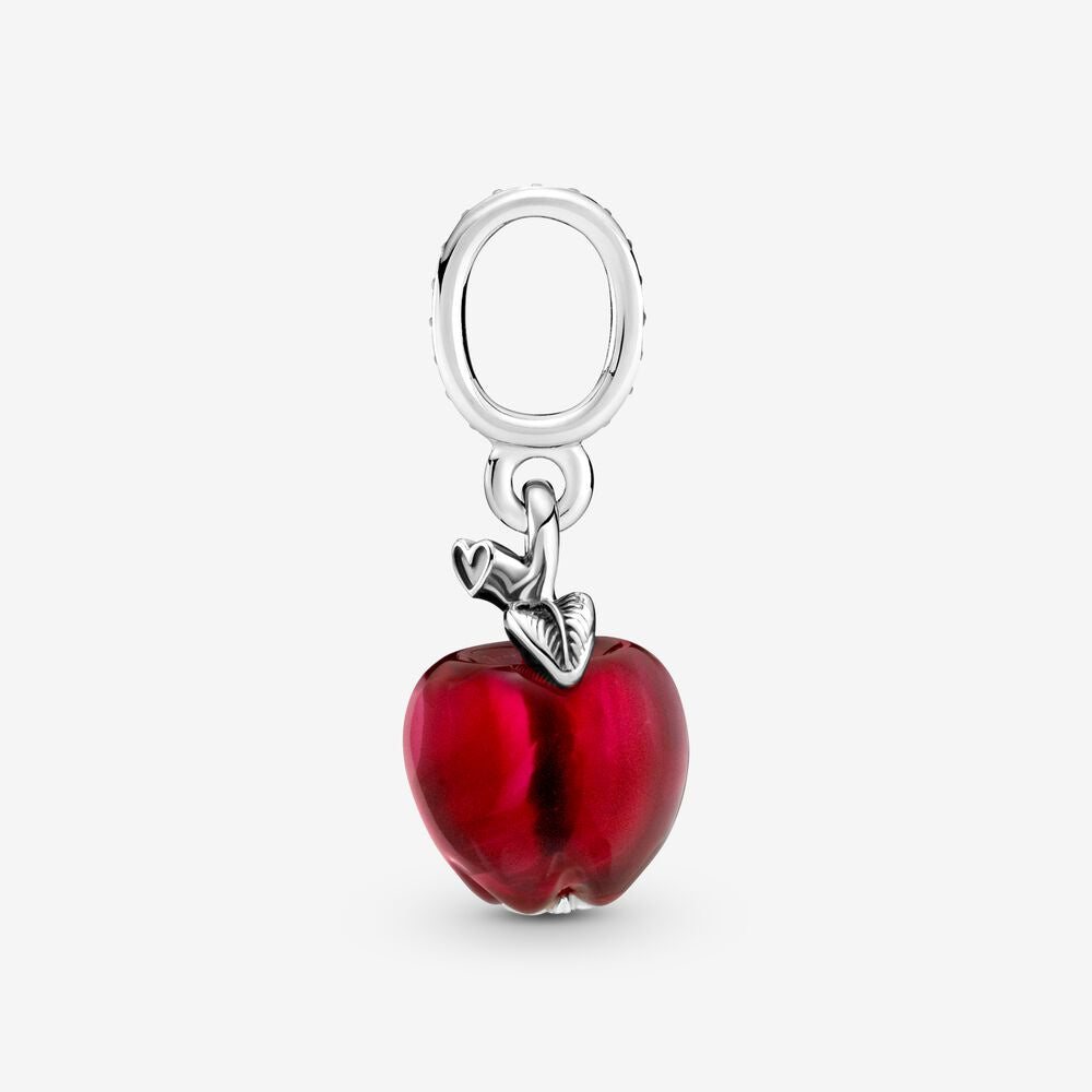 【Moments】Pan Murano Glass Red Apple Dangle Charm 799534C01 925 silver crystal red apple pendant