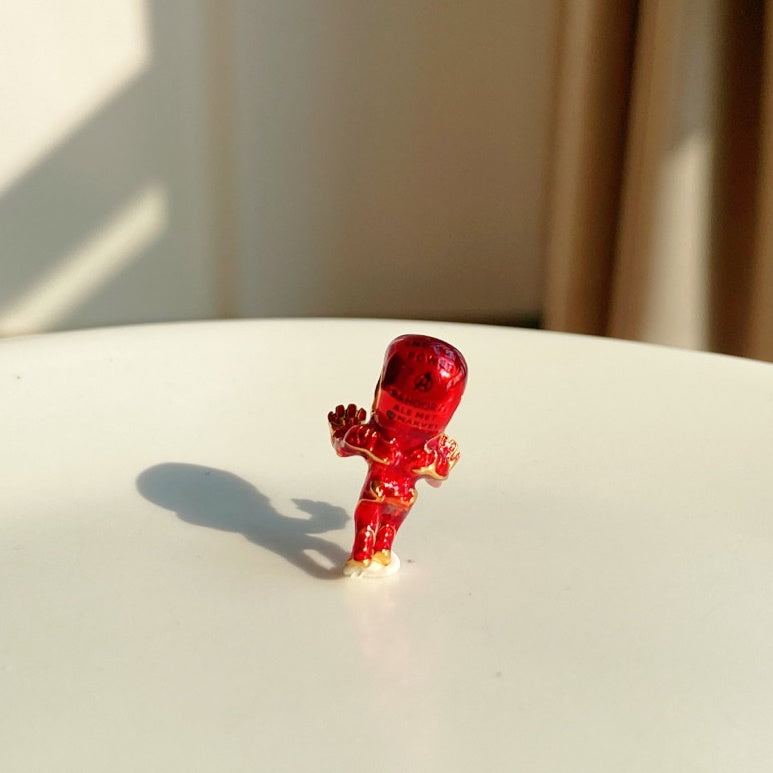 【Moments】PAN Mar The Avengers Iron Man Charm gold red pendant 760268C01 cartoon movie