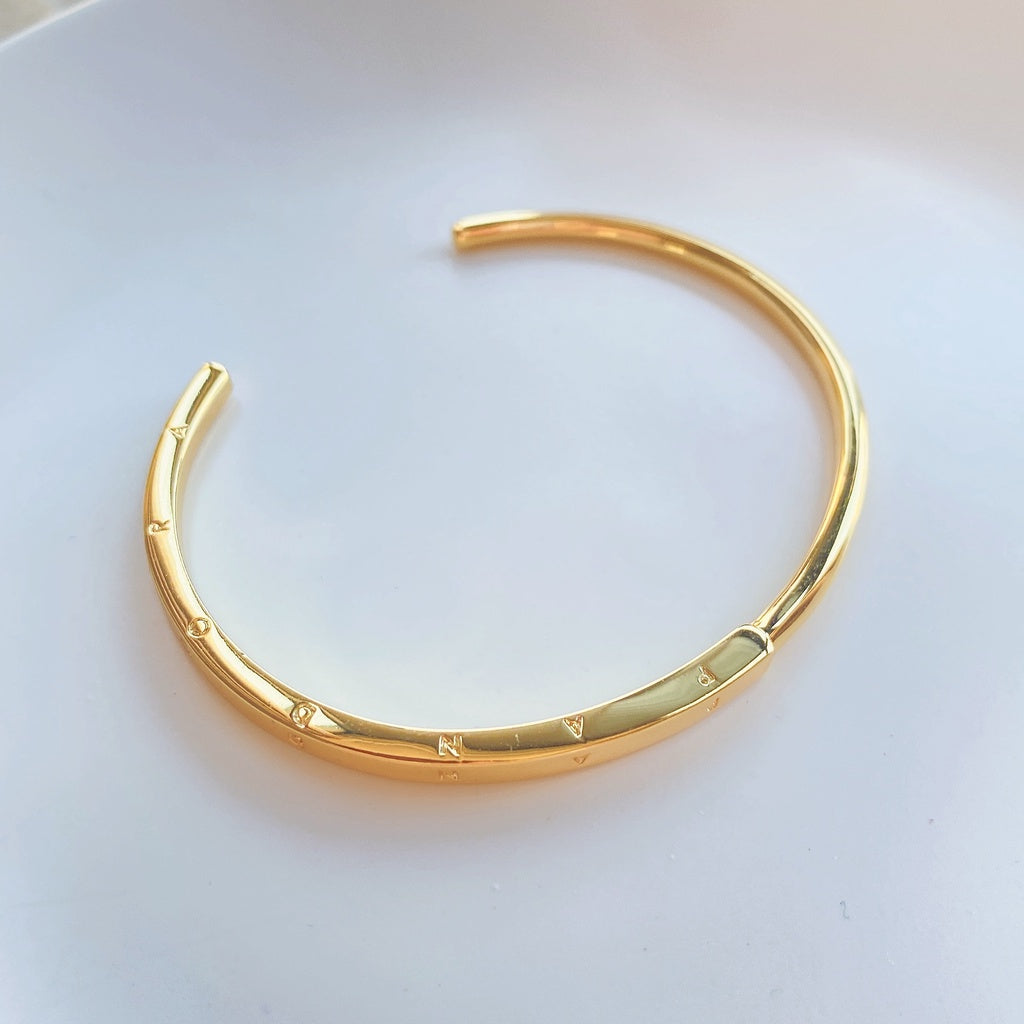 Pan Signature I-D Bangle 925 silver women rose gold/gold/silver Simple classic style 589493C00 569493C00 599493C00