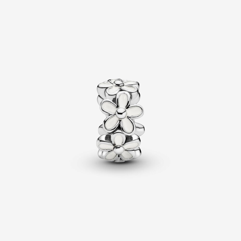 【Moments】PAN White Daisy Flower Spacer Charm 791495EN12 925 Sterling silver small charms