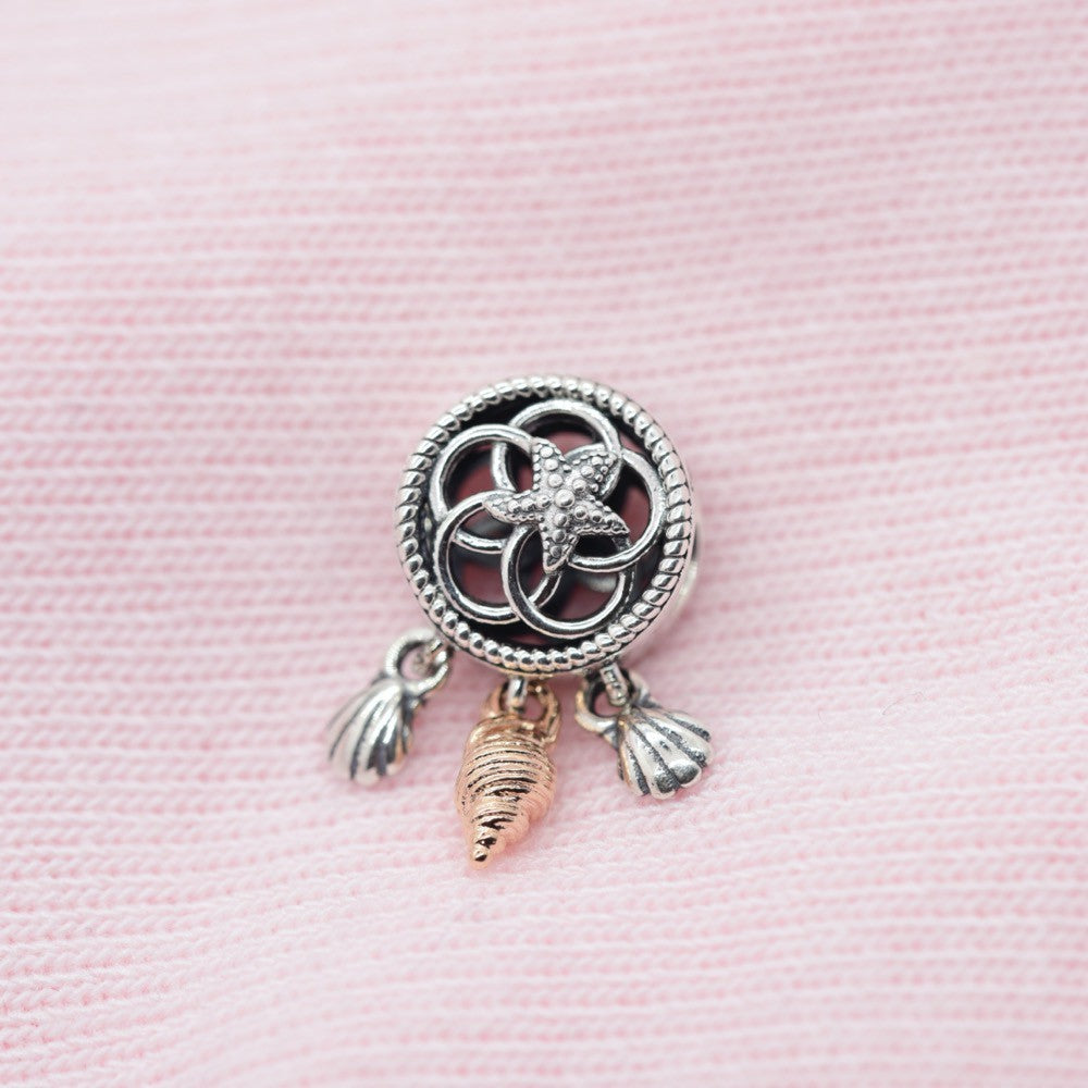 【Moments】Openwork Seashell Dreamcatcher Charm 788944C00 925silver pendant 788944C00