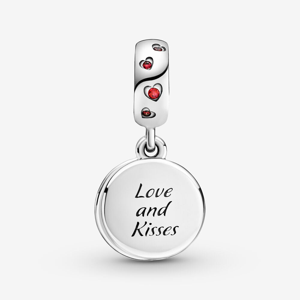 【Moments】Pan Mickey Mouse & Minnie Mouse Love and Kisses Dangle Charm 799298C01 925 Silver