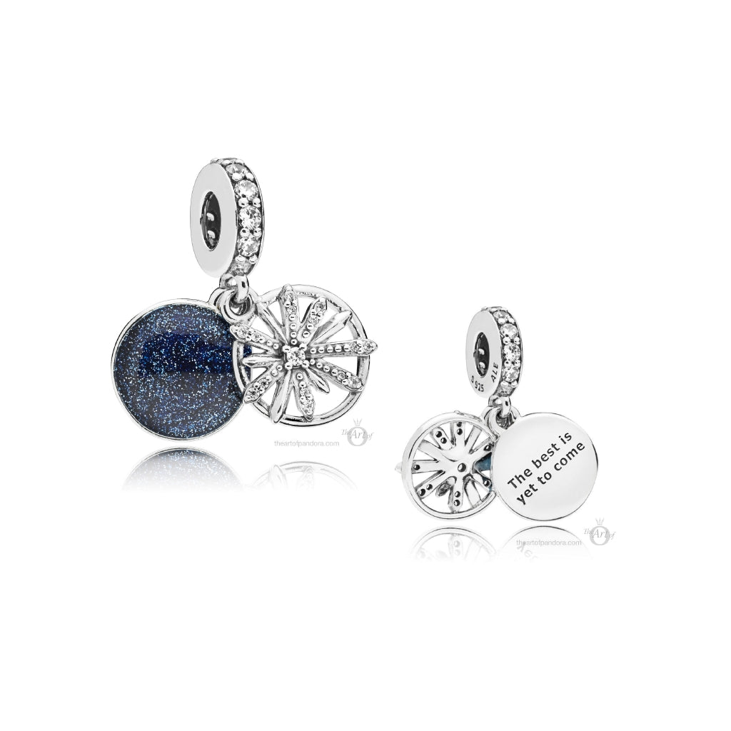 【MOMENTS】Dazzling Wishes Pendant Charm blue 925silver Pendant for pan 797531CZ