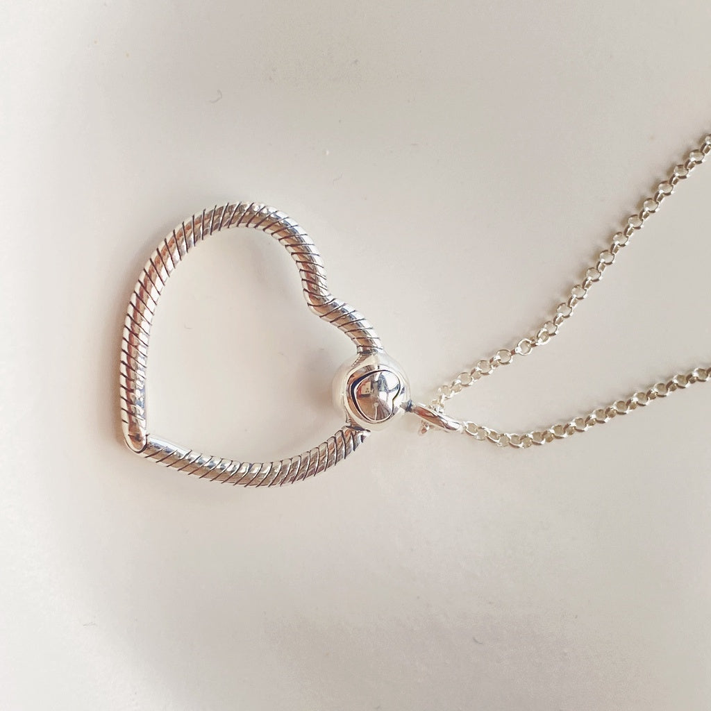 【Moments】Pan Heart Charm Pendant 925 silver 399384C00 389384C00 Compatible With Moments charm