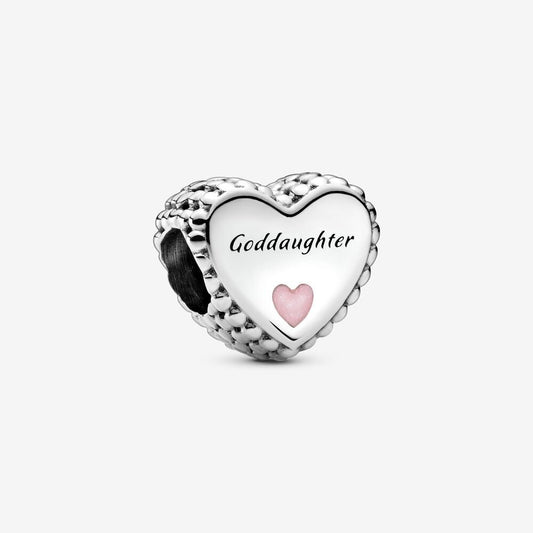 【Moments】People PAN Pink Goddaughter Heart Charm 799147C01 925 silver