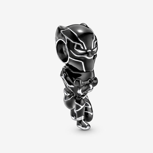 【Moments】PAN Mar The Avengers Black Panther Charm 925 silver 790783C01 black cartoon movie