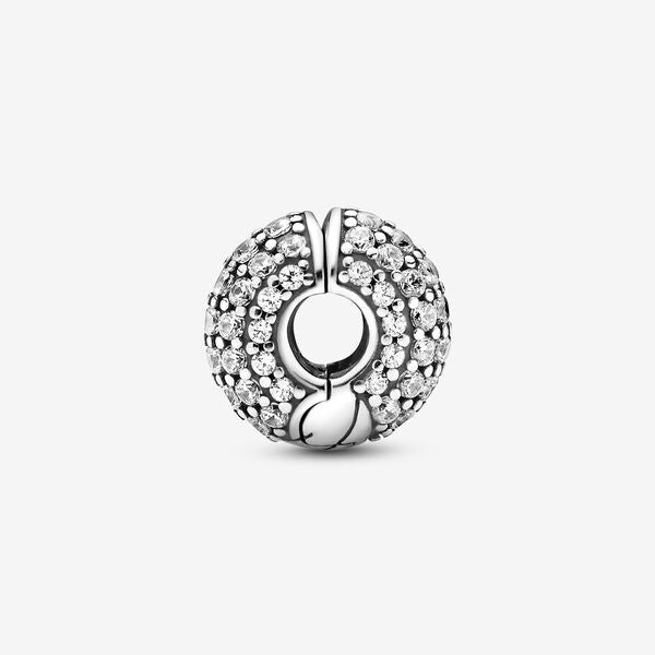 【Moments】PAN Pavé Snake Chain Pattern Clip charm 799089C01 925 silver Classic