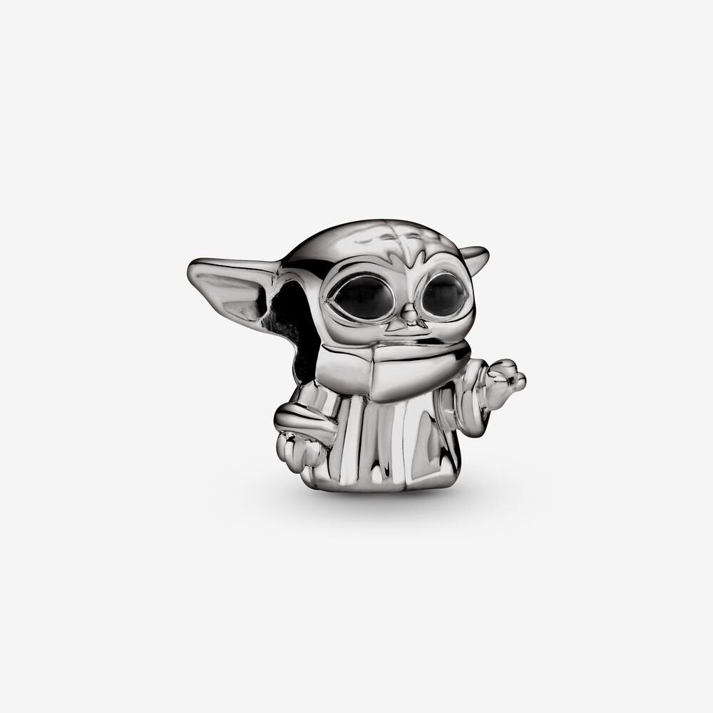 【Moments】pandora Star Wars Grogu Charm 749253C01 pendant Black silver