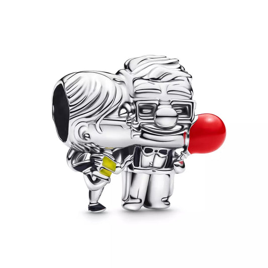 【Moments】Carl Fredricksen and Ellie Charm 925 Silver Pendant 793649C01 red